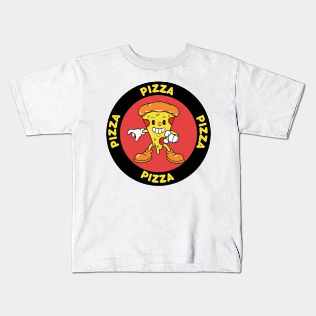 pizza slice Kids T-Shirt by Thepurplepig